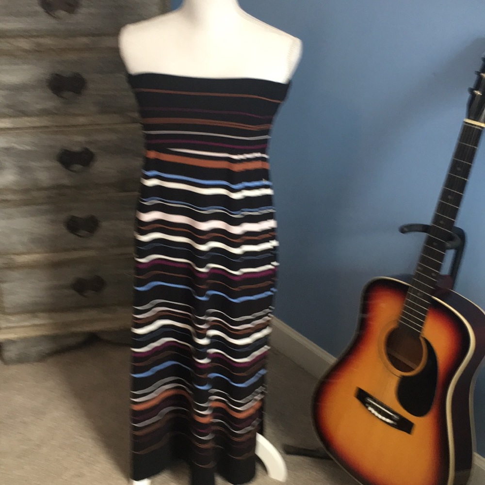 WHBM convertible striped maxi. NWT